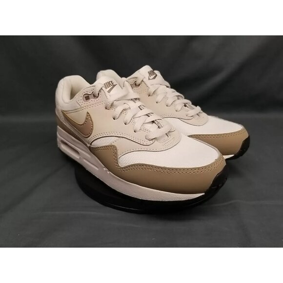 Nike Air Max 1 (GS) Sneakers Phantom Khaki Light Brown Boys Size 1Y NEW with BOX - Picture 10 of 12